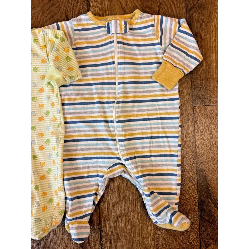 Baby Boy Newborn Sleepers Zippered Outfits Clothes Bundle Sleep‎ N Play Lot Lion
